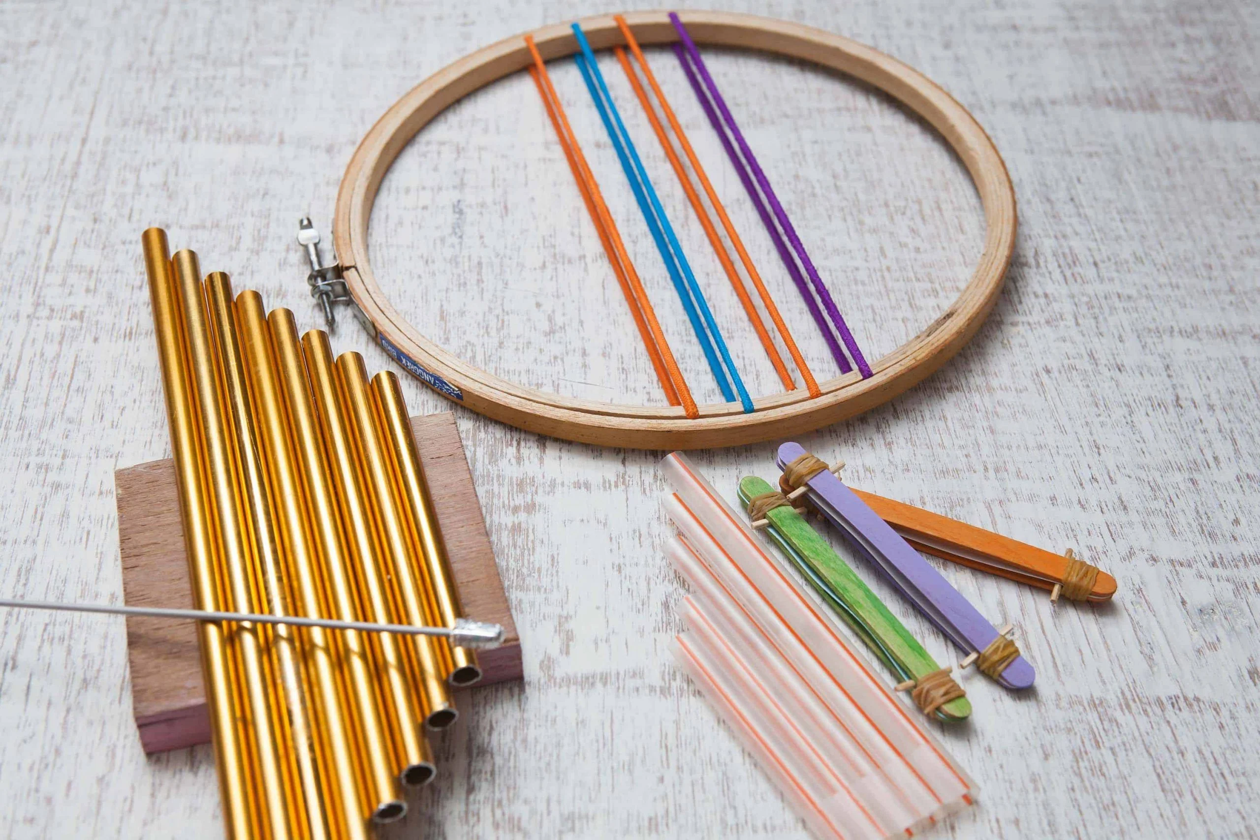 Homemade Instruments With Different Pitches