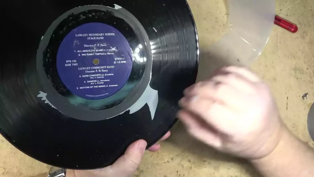 Repairing old vinyl records